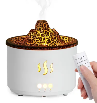 Immagine prodotto di Umidificatore ad ultrasuoni, capacità 400 ml, con diffusore di aromi, timer e telecomando