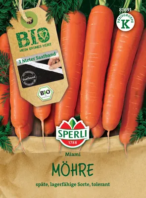 Produktbild von SPERLI  Saatband Möhre Miami F1 Daucus carota 3 lfd. Meter