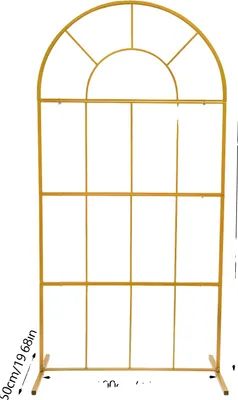 Image de Arche de mariage, structure métallique robuste, possibilités de décoration élégantes, M, doré