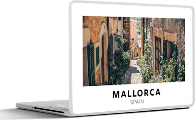 Produktbild von MuchoWow® Laptop Aufkleber Sticker Cover Mallorca - Spanien - Pflanzen 30x22 cm - Laptop-Sticker