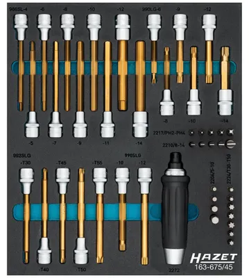 Produktbild von Hazet Werkzeug Satz 163-675/45, 45-tlg.