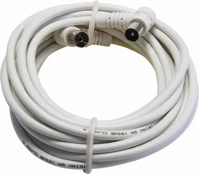 Immagine prodotto di Cavo di collegamento TV/RF TRIAX, 1,5 m, connettori angolari maschio-femmina IEC, 85 dB, 1 pz.