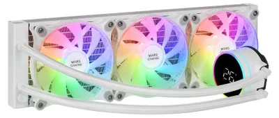 Zdjęcie produktu dla Mars Gaming ML-LCD360W, Zestaw do chłodzenia płynami, 12 cm, Biały