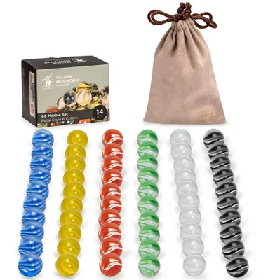 Imagen del producto de Canicas de vidrio - 60 unidades - 14 mm