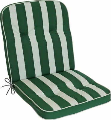 Produktbild von Herlag Niedriglehnerauflage Tilly 100x50x6cm Blockstreifen Grün-Gestreift 1 Stück Fleckschutz