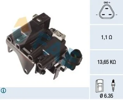 Produktbild von FAE 80407 Zündspule für HYUNDAI i10 (PA) für KIA Picanto (SA)