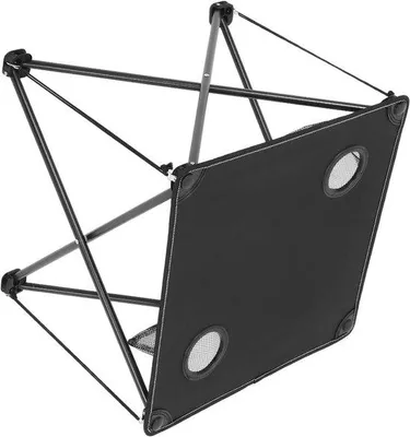 Produktbild von Klapptisch im Freien - Tragbarer Tisch - Picknick Camping - Mit Becherhaltern - 48,5 cm - Schwarz