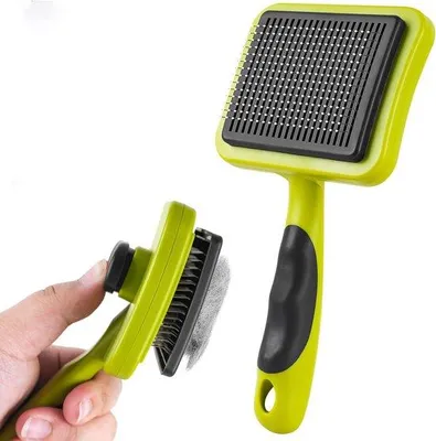 Produktbild von Famanu Selbstreinigende Flohkamm für Katzen und Hunde - Set von 2