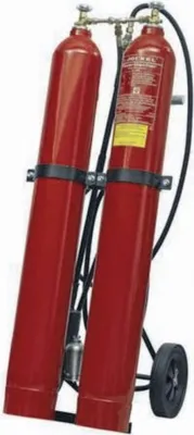 Produktbild von 60kg CO2 Feuerlöscher Kohlendioxid Löschwagen Jockel KS60J fahrbar