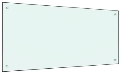 Obrázok produktu pre vidaXL Kuchynská zástenová doska, mliečne biela, 120x60 cm, tvrdené sklo