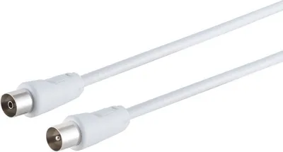 Produktbild von Antennenkabel, BK-tauglich >75 dB, weiß, 2,5m