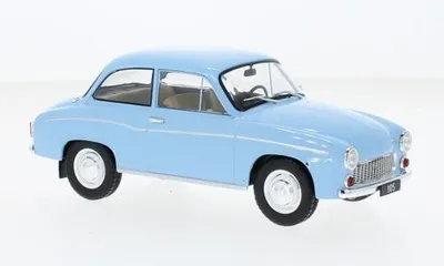 Produktbild von WhiteBox WB124218 - 1/24 / Syrena 105, hellblau, 1975 - Neu