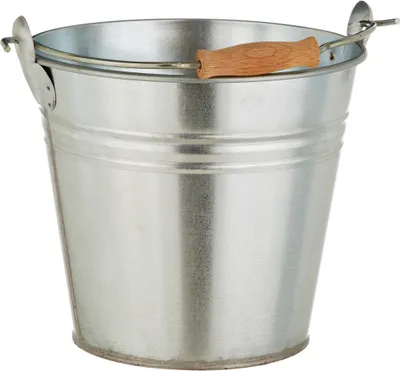 Produktbild von Dehner Dekoeimer, Ø 26 cm, Höhe 23 cm, verzinkt, silber