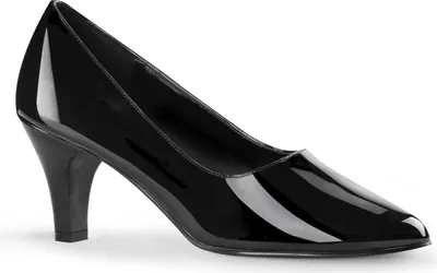 Produktbild von DIVINE-420 Damen Pumps von Pleaser Pink Label, Schwarz Lack , EU 44, US 14