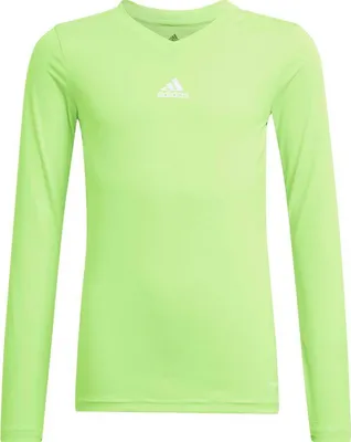 Productafbeelding van Adidas Base Tee 21 Shirt Lange Mouw Kinderen - Fluo Groen | Maat: 152