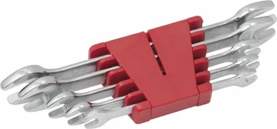 Obrázok produktu pre KS Tools 517.0145, Chrómovo-vanádová oceľ, Chróm, 8x9,10x11,12x13,16x17,18x19, 465 g, 5 kusov