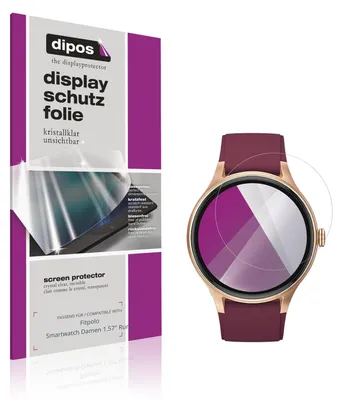 Image de 6x Film de protection d'écran pour Fitpolo Smartwatch Damen 1.57" Rund protecteur clair dipos
