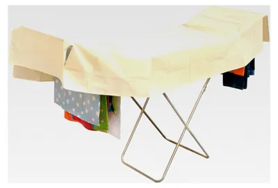Produktbild von Universelle Wäscheschutzplane, Regenschutz für Wäscheständer, 150 x 120 cm, Elfenbeinfarben, wasserdicht und atmungsaktiv