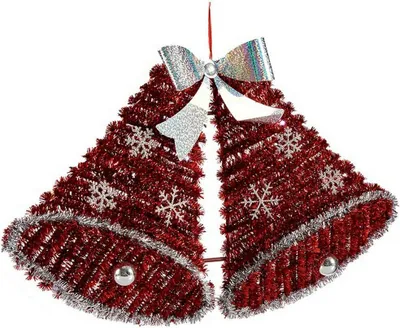 Immagine prodotto di Decorazione natalizia Campane luminose a LED 30,8 x 5,4 x 50,5 cm rosso bianco