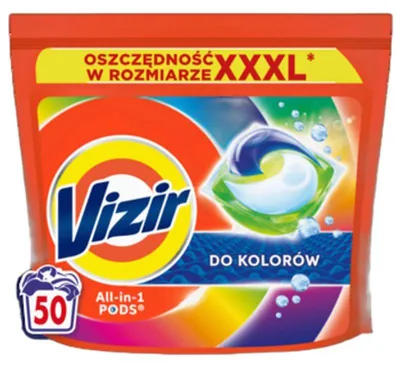 Zdjęcie produktu dla Vizir Kapsułki do prania All in1 PODS Color 50 szt. (50 x 18.2 g)
