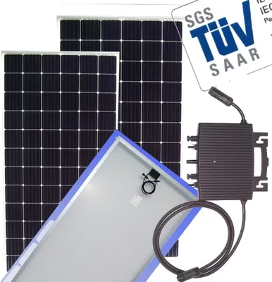 Produktbild von Balkonkraftwerk 780W 800W Photovoltaik Solaranlage wireless Mikro-Wechselrichter