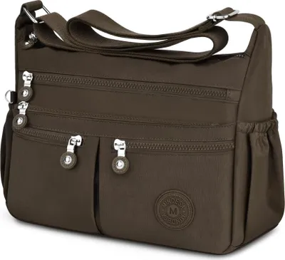 Obrázek produktu pro TEUEN Crossbody Bag Dámy velkou kapacitu vodotěsné nylonové kabelky střední velikosti