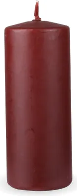 Obrázek produktu pro HS Candle sloupkové svíčky "Brown", velikost Ø7 x 16 cm, voskové svíčky s dlouhou dobou hoření až 50 hodin - nearomatizované sloupkové svíčky - mnoho barev/velikostí