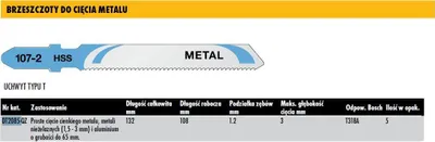 Zdjęcie produktu dla DeWALT DT2085-QZ, Ostrze wyrzynarki, 5 szt.