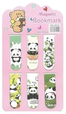 Obrázok produktu pre Magnetická záložka do knihy – Panda, pre fanúšikov