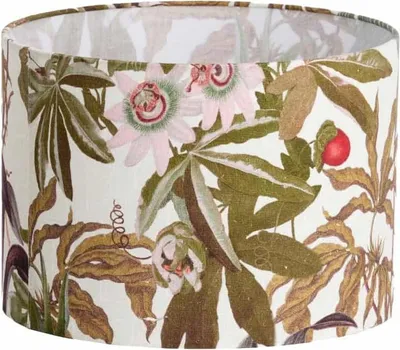 Produktbild von Light & Living - Lampenschirm Isadore - Weiß - 30x30x21cm - Stoffschirm für E27