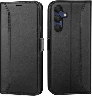 Produktbild von Conie RFID Klapp Tasche für Samsung Galaxy A55 5G Kartenfach Hülle Rundumschutz in Schwarz