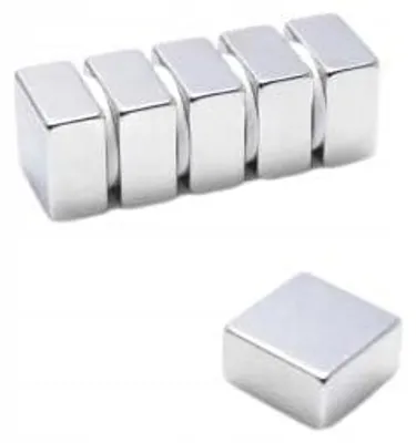 Produktbild von Top Magnesy - 5 Stück Neodym Magnete 15x15x8 mm N48 - extra starke Haftmagnete für Montage, Werkstatt & Industrie