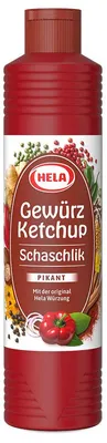 Zdjęcie produktu dla Hela ketchup do szaszłyków ze specjalnymi przyprawami 800ml opakowanie 4 szt