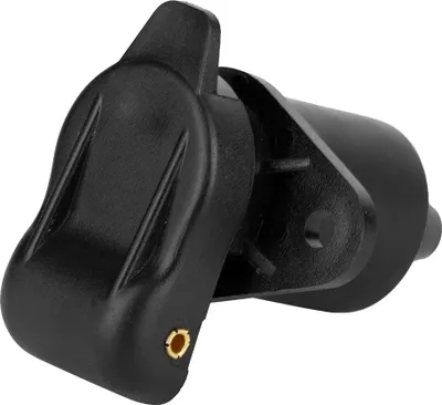 Image de Adaptateur de prise de remorque noir à 3 pôles en plastique pour