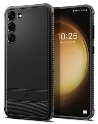 Image de Coque Spigen Rugged Armor pour Samsung Galaxy S23 - Noir