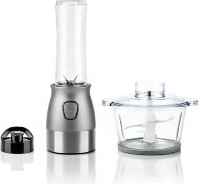 Productafbeelding van Haeger LQ-2E1.009A, sportblender, 0,6 liter, 500 watt, grijs, roestvrij staal