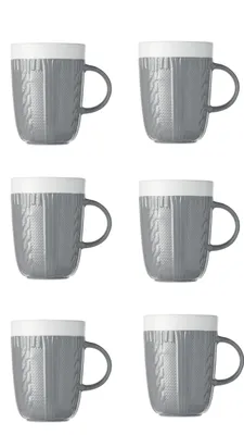 Produktbild von Becher 6er Set Kaffeebecher mit Henkel Keramik