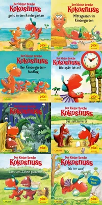 Produktbild von Pixi-Box 288: Der kleine Drache Kokosnuss und seine Freunde (8x8 Exemplare)