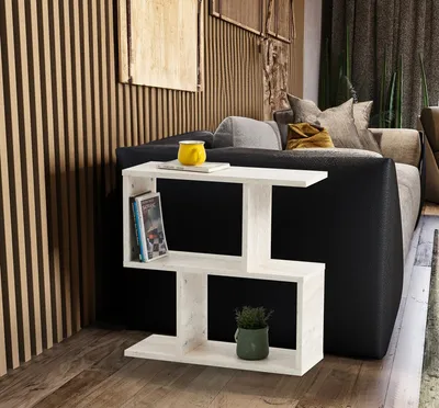 Image de Skye Decor, Life - Marble, marbre, table d'appoint, 60 x 60 x 20 cm, 100 % PANNEAUX DE PARTICULES MÉLAMINÉS
