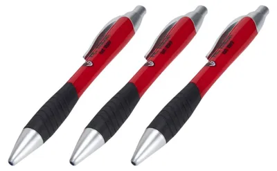 Productafbeelding van Trade con gmbh AC Milaan Schoolpennen - Set van 3 - Product - Rood/Zwart - Klassiek