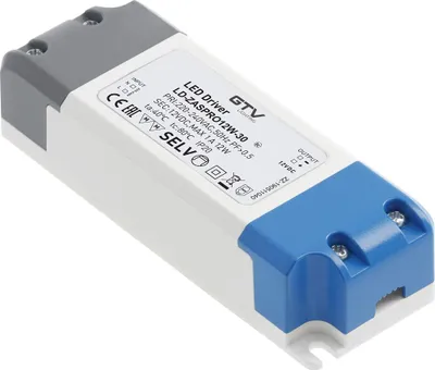 Produktbild von GTV LED-Transformator PRO 12V, 12W, input 220-240VAC, IP20, Maße: 120x42x27 mm