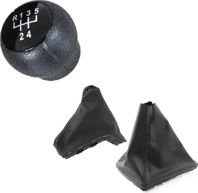Produktbild von Schaltknauf Knauf 5-Gang Schaltmanschette Manschette + Handbremse + Rahmen