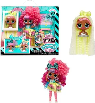 Produktbild von L.O.L. Surprise Tweens Surprise Swap Modepuppe Curls-2-Crimps Cora, 17cm, mit Mini Stylingkopf