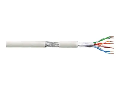 Produktbild von Logilink Netzwerk Verlegekabel S/FTP Cat6, PVC, weiß, 100m