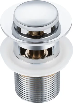 Produktbild von Balneo Stöpsel Klick-Klack Universell mit Überlauf Messing 38 mm x G1 1/4 silber