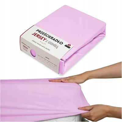 Produktbild von Łóżkoholicy Jersey Spannbettlaken 90x200cm Baumwolle Lila