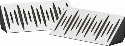 Zdjęcie produktu dla 2-pak - Wąska akustyczna narożna pułapka basowa | rozmiar: 23 x 50 cm | kolor: (biały, Pulse-mini-horizon)