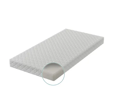 Obrázok produktu pre Detská postieľka Love For Sleep so zásuvkou 120 x 60 + penový matrac + drevená bezpečnostná zábrana + ochranný kryt
