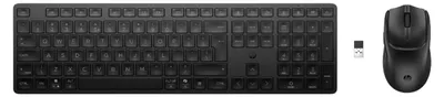 Produktbild von HP Tastatur- und Maus-Set 490C Multi-Gerät Dual-Mode Wireless Bluetooth Schwarz Italienisches Layout
