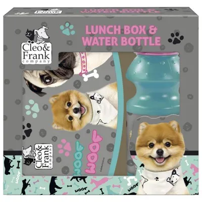 Produktbild von Frühstücksbeutel + Cleo und Frank 28 Hundewasserflasche